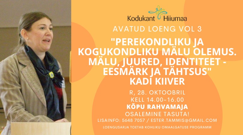 Vanus ei loe! Elukestev õpe Hiiumaal” vol 3